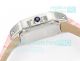 Swiss Replica Cartier 2824 Santos Pink Leather Bracelet 100th Anniversary Ladies Watch (5)_th.jpg